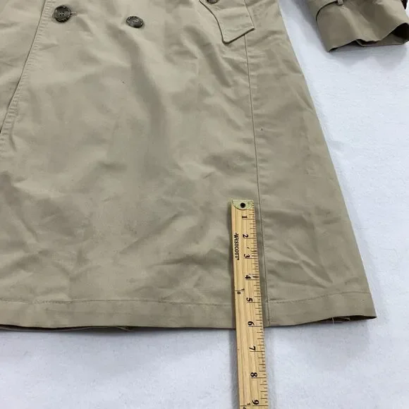 Vintage Christian Dior Monsieur Removable Wool Lining Trench Coat 38R Mens Beige - Picture 12 of 13